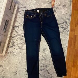 True Religion Dark Blue Women's Skinny Jeans
